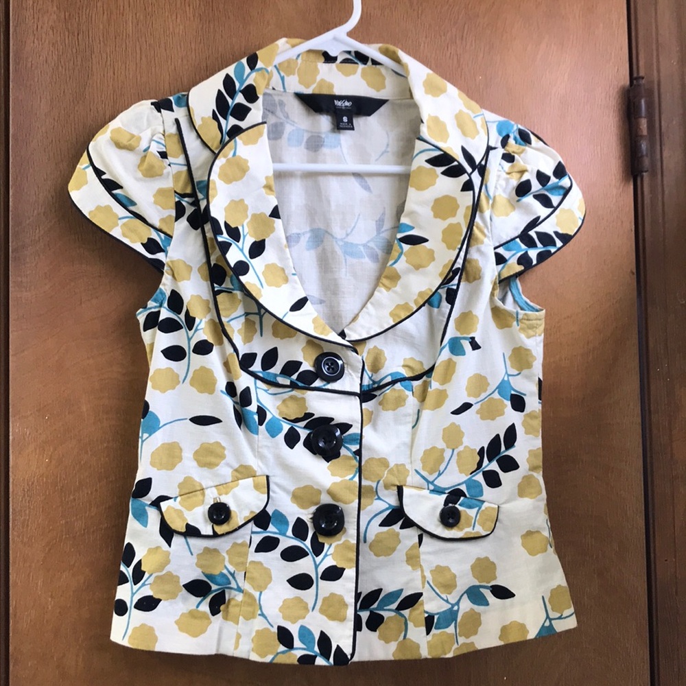 Floral Cap Sleeve Top